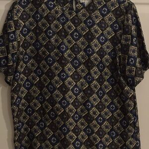 Vintage Anna and Frank 100% silk‎ top size medium